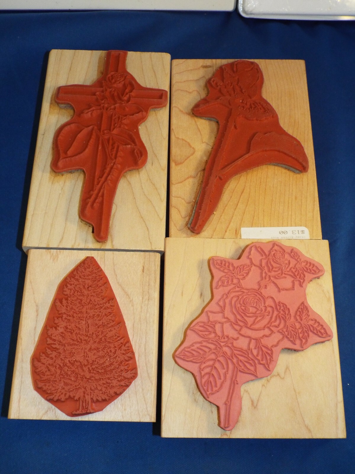 Lot of 4 Large Rubber Stampede Rubber Stamp w/ 2 Ink Pads eBay