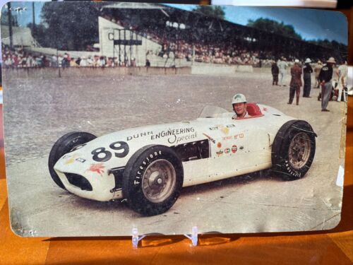 Vintage 6 x 9 Indy 500 Giant Postcard Pat Flaherty - Picture 1 of 2