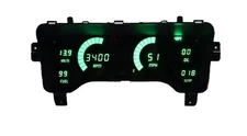 Jeep TJ 1997-2006 Green LED Dash Digital Aftermarket Panel Speedo Tach Temp Fuel