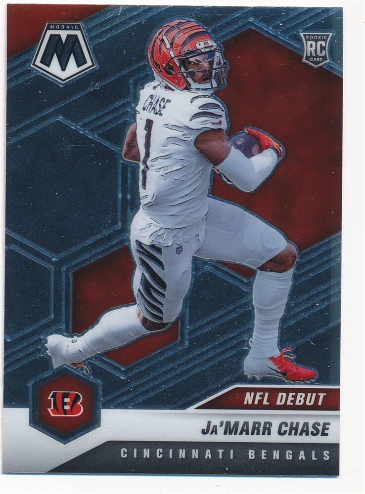 JA'MARR CHASE 2021 PANINI MOSAIC #247 RC ROOKIE CINCINNATI BENGALS MINT A