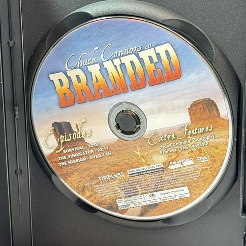 Branded (DVD, 2007) Classic Western TV Film Series Chuck Connors 6 Episodes - Picture 4 of 7