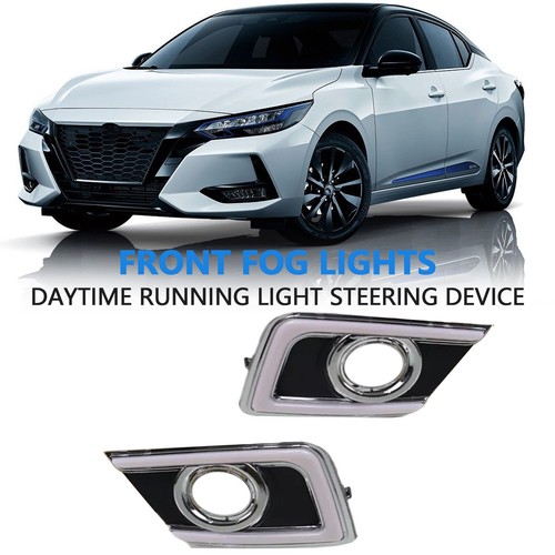 Pair DRL LED Daytime Running Light With Turn For Nissan Sentra 2016-2019lf - Picture 4 of 10
