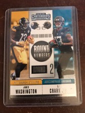 James Washington DJ Clark Jr. 2018 Panini Contenders Round Numbers - Free Ship