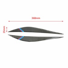 For BMW F30 3 Series 12-16 Carbon Fiber M Color Eyebrows Eyelids Headlight Cover