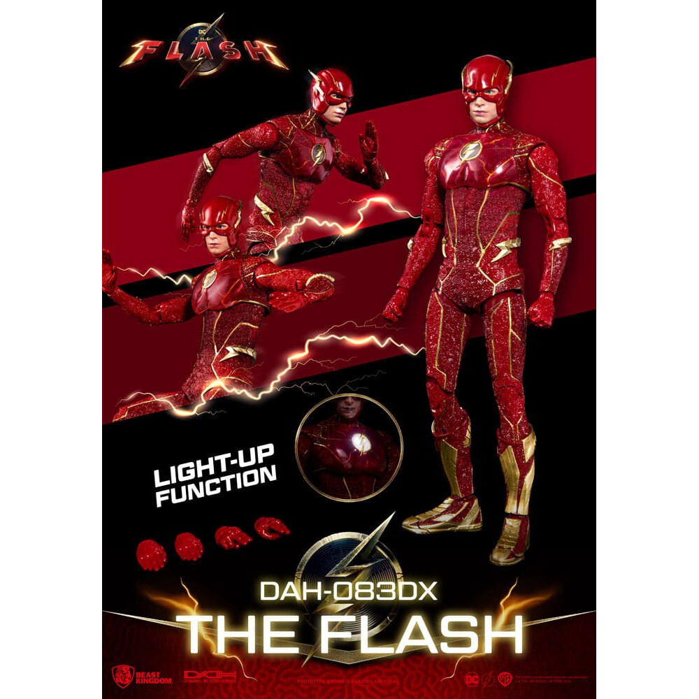 Figurine The Flash film Deluxe 1/9 Beast Kingdom décoration de bureau pour fan de cinéma