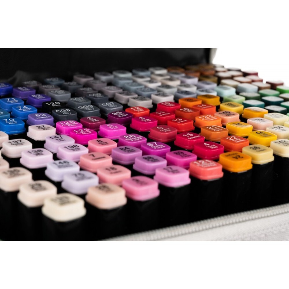 Set Di 48 Pennarelli A Doppia Punta – Punta Fine E A Pennello, Colori Vivaci, Ideale Per Disegno, Lettering E Progetti Artistici