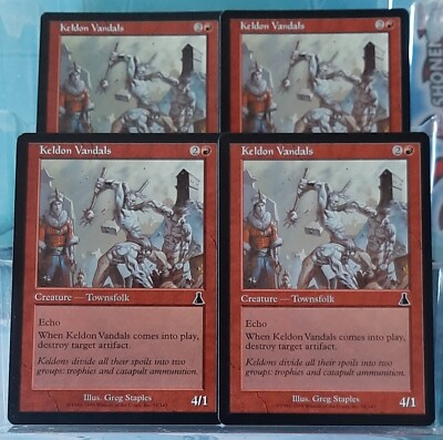Magic Vintage - 1x Keldon Vandals - Common/Kreatur - Urzas Schicksal -NM