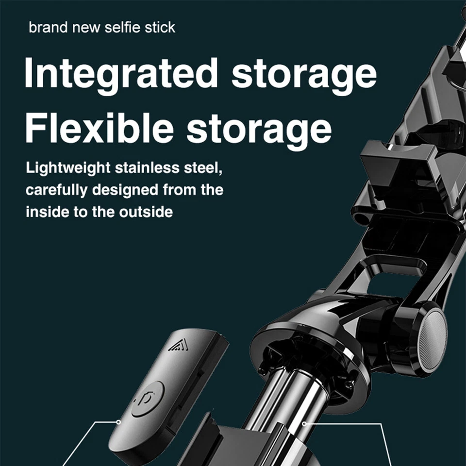 Retractable selfie stick all-in-one tripod, 26-inch wireless phone stand - Image 4 of 4