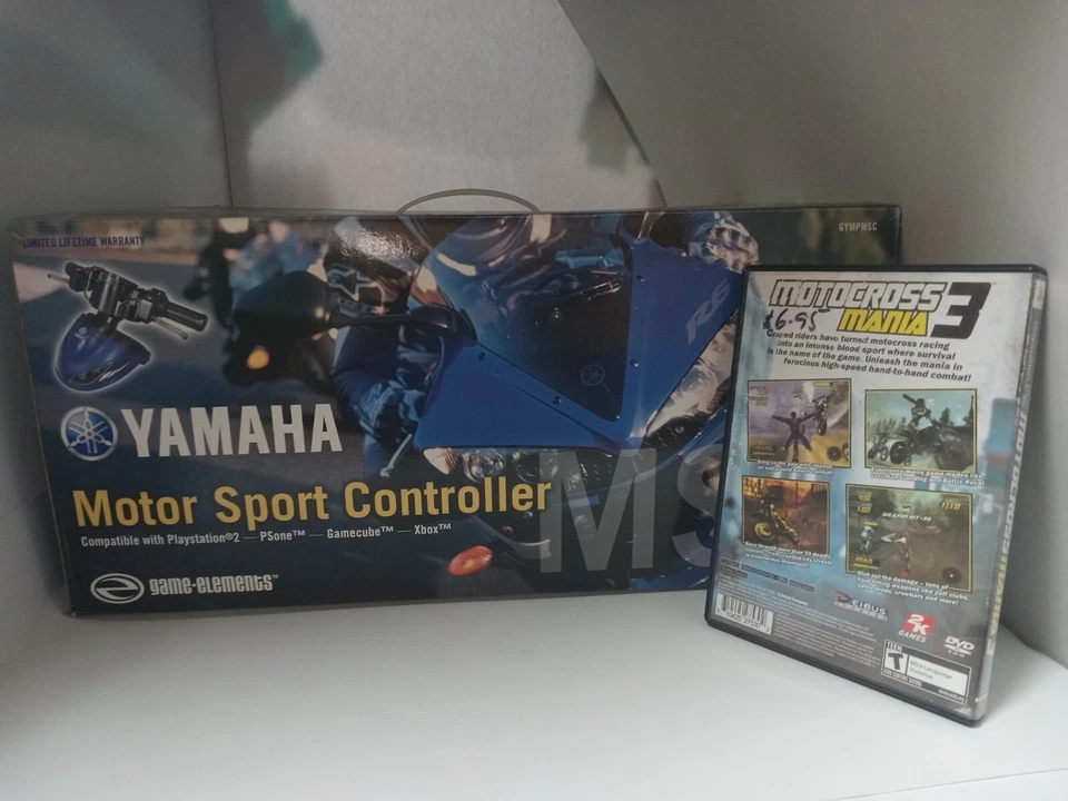 MOTOCROSS MANIA 3 + NEW YAMAHA MOTOR SPORTS CONTROLLER FOR PS2 PLAYSTATION 2 T12 - Image 2 of 2