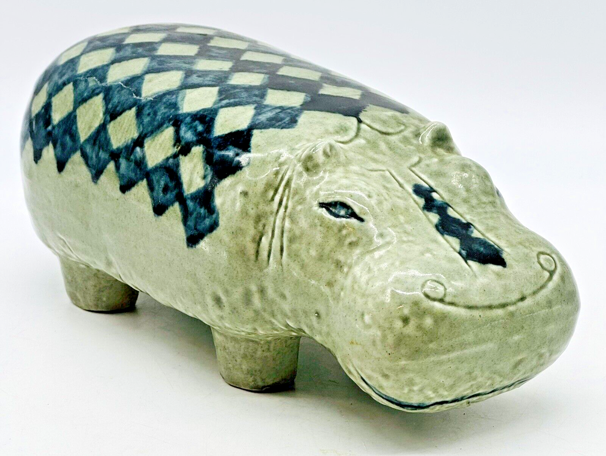 Lisa Larson Hippo Stora Zoo Ceramic Figurine Modern Lisa Larson Hippo Stora Zoo Ceramic Figurine Modern