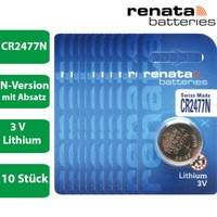 10 X Renata Cr 2477N 3V Lithium Knopfzelle Batterie Im Blister - N Version