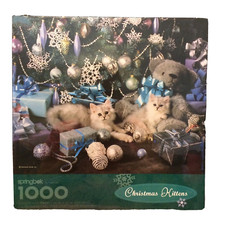 Springbok CHRISTMAS KITTENS 1000 Piece Jigsaw Puzzle XZL6162 Sealed