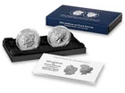 2024 S Reverse Proof $1 Morgan and Peace Silver Dollar 2pc Set W/OGP