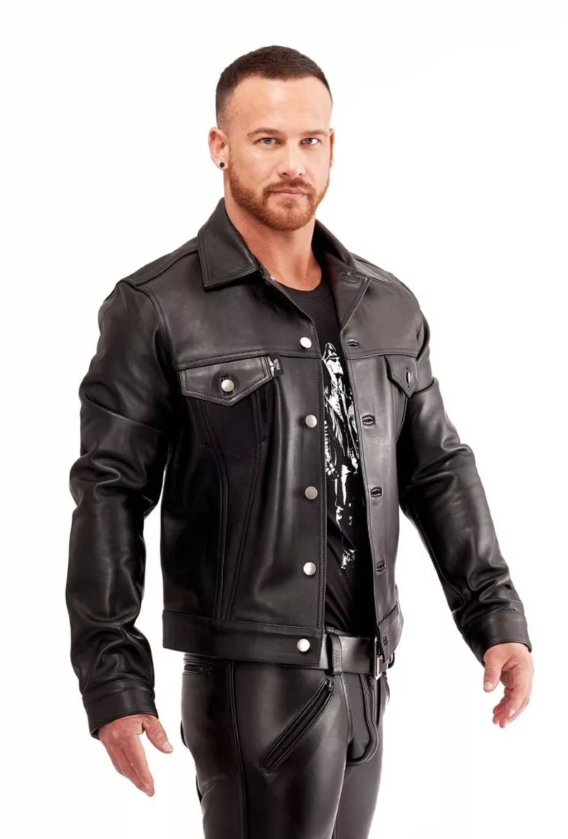 Western clearance leather shirt