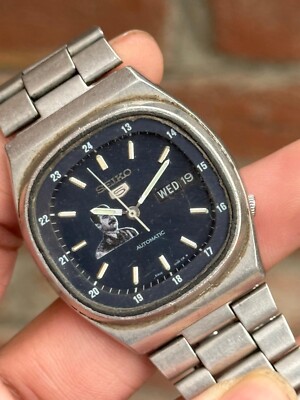 Seiko 5 Automatic 6309-510A Railway Time Day/Date Vintage