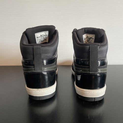 Nike Force Womens 7 Sky High Hidden Wedge Black Shoes 629746-001 - Picture 5 of 7