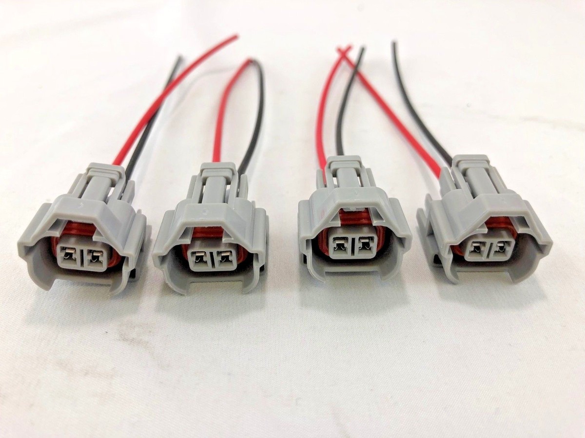 Set of 4 Nippon Denso Fuel Injector Connector harness HKS Lexus