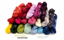 Baby Lace by Malabrigo (100% Merino Wool Lace Weight) 31 COLORS