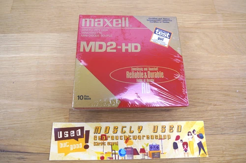 MAXELL MD2-HD RD 1,2 MB 5.25" Floppy Disks - 10 Pack - NOS | SEALED