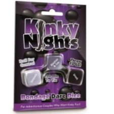 Creative Conceptions Kinky Nights Bondage Dare Dice Adult Party Games, New