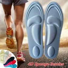 4D Sponge Insoles Soft Orthopedic Foam Arch Support Pain Relief Sport Pads 2Pcs