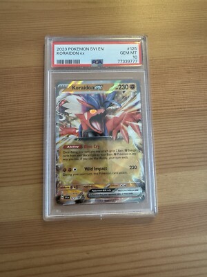 Psa 10 Pokémon Koraidon ex Scarlet & Violet-Base Set 125/198 Holo