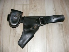 CINTURONE + FONDINA ESTRAZIONE RAPIDA + PORTAMANETTE CUOIO NERO 