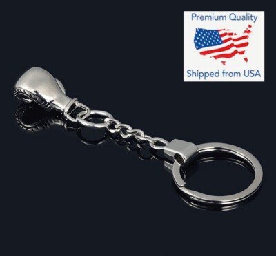 Boxing Glove Keychain Creative Keyring Metal Alloy Pendant Key Chain Ring Gift