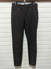 Worth New York Women's Dark Brown Knit Stretch Straight-Leg Pants Size S