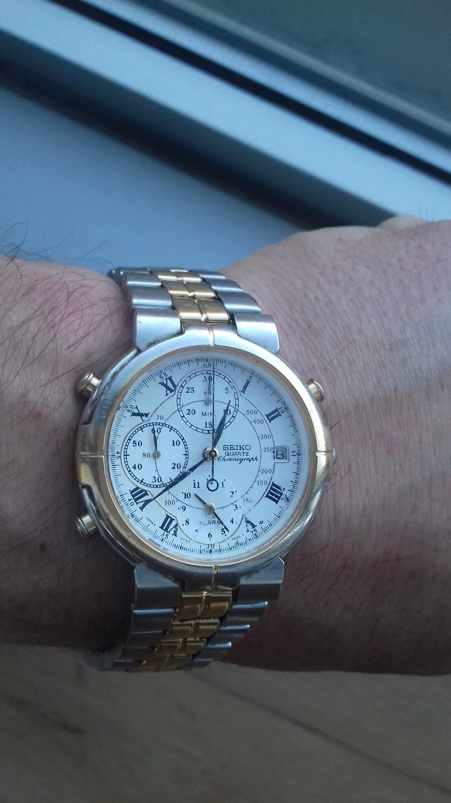 Seiko 7T32-7A00 CHRONOGRAPH ALARM PREMIUM VINTAGE WATCH MONTRE