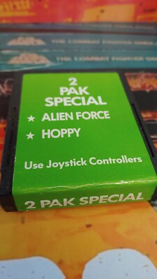 2 PAK Alien Force / Hoppy for ATARI 2600 VCS (Modul) working classic