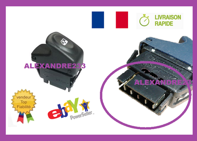 Bouton De Levier De Vitre Pour Renault Kangoo - Référence OE 7700410151, 6 Broches, Neuf