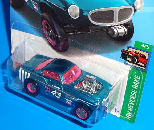 Hot Wheels 2024 Factory Set Super Treasure Hunt Volvo P1800 Gasser Aqua Blue - Bild 3 von 5