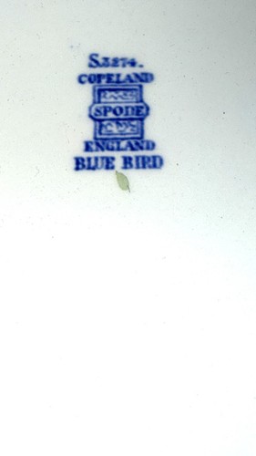 Spode Copeland BLUE BIRD 12 1/4" OVAL PLATTER - Picture 2 of 2