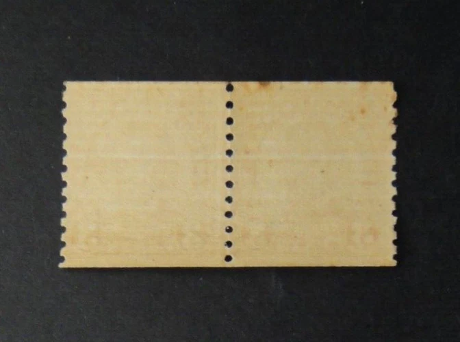 US Stamp 600 3c Lincoln 1924 Coil Line Pair MNH - Image 2 of 2