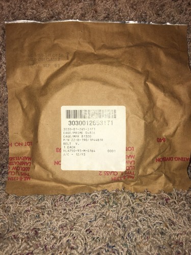 WOW!!   Vintage/Military A/C V Belt. 3030-01-265-3171.  - Bild 1 von 10