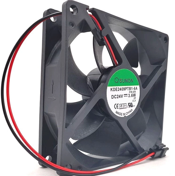 10Pcs SUNON KDE2409PTB1-6A 92x92x25mm COOLING FAN 24VDC 3.6W - Image 3 of 4