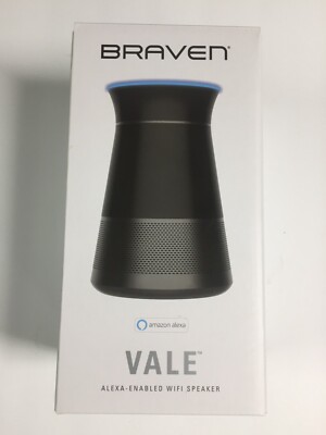 NEW Braven Vale Alexa-Enabled WIFI 360 Audio Smart Speaker