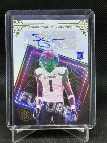 2022 Panini Elements AHMAD SAUCE GARDNER RC Rookie Future Signs Auto /199 - Bild 1 von 2