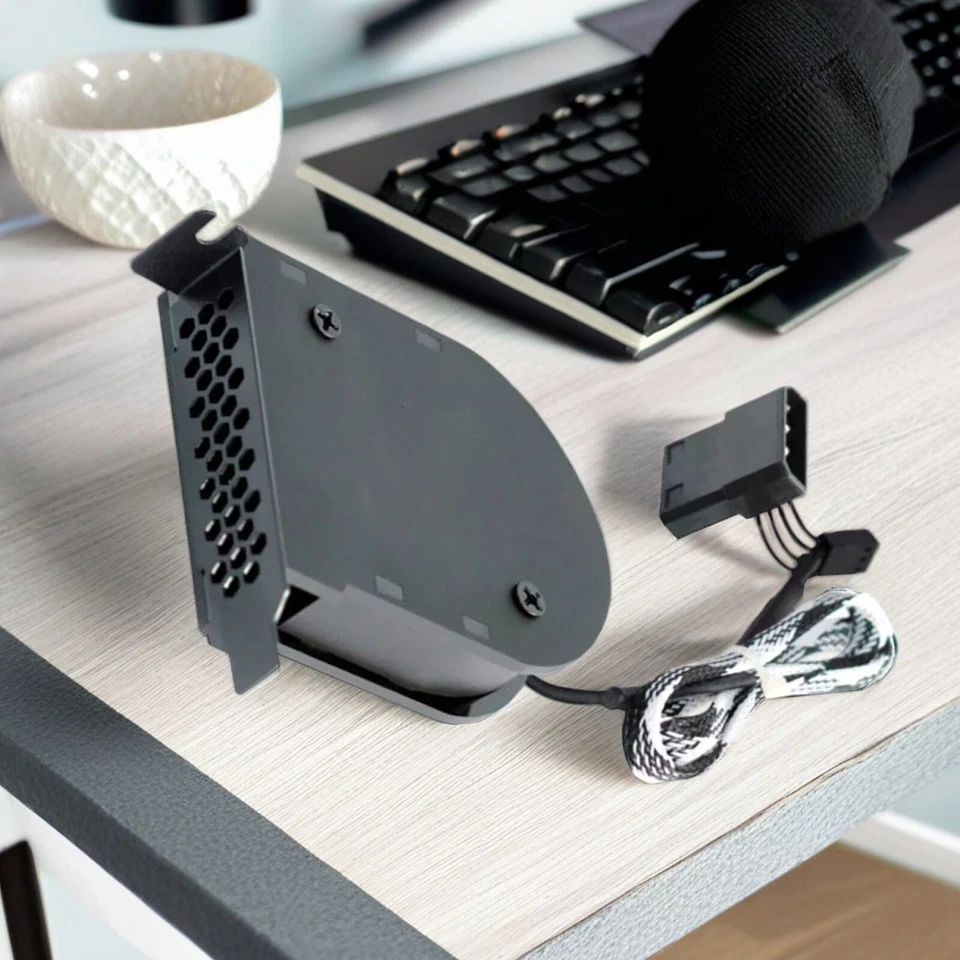 Mini PCIe Slot Fan PC Low Profile Heat Air Exhaust Cooler 3/4pin Power 3000rpm - Image 2 of 4