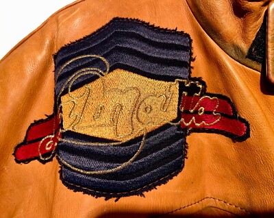 MEN'S 80'S VINTAGE LA MATTA LEATHER BOMBER/MOTORCYCLE JACKET