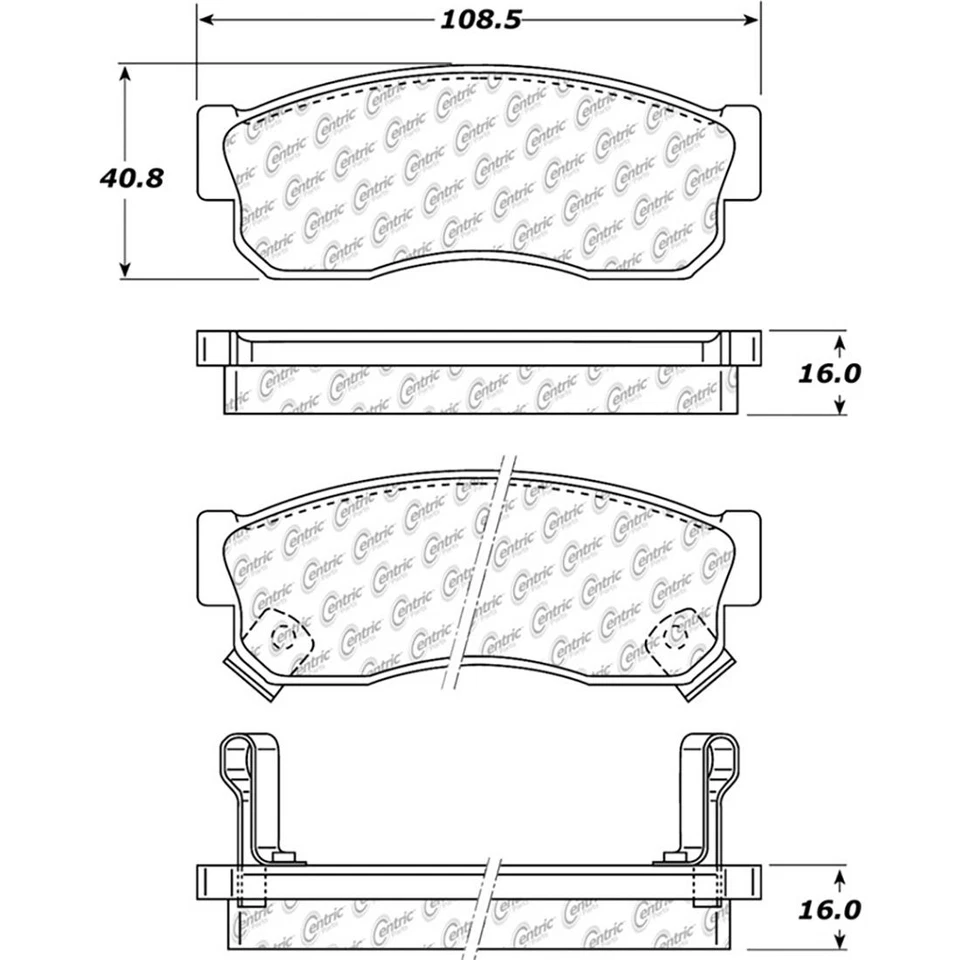 Rotores de freno delanteros + pastillas de freno de cerámica para 1987 1988 Subaru Justy Foto 3 de 4