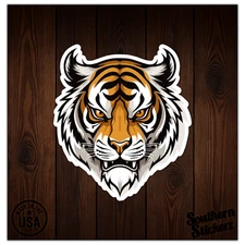 Tiger Head - Vinyl Decal Sticker - Car Window Laptop - ebn11239