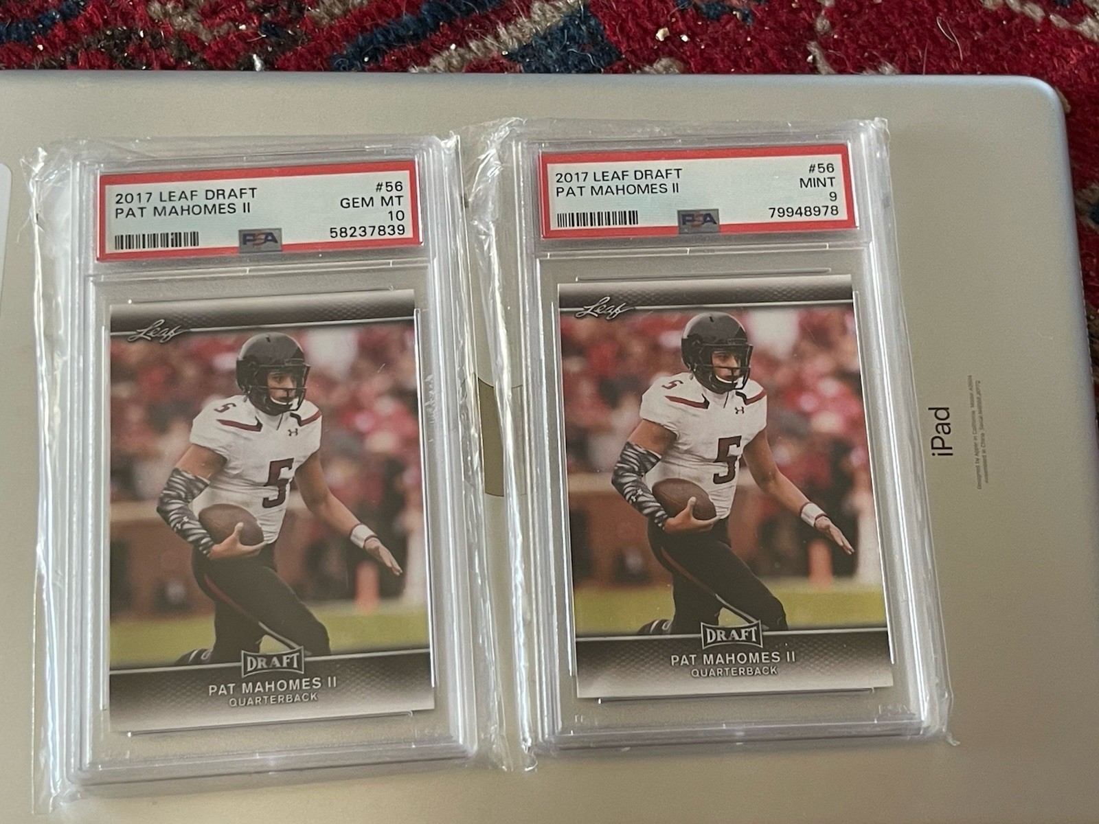patrick mahomes rookie cards PSA 10 & PSA 9 Excellent ++ Free Shipping