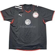 Olympiakos Football Shirt Puma Large Men's Black Polyester Fourth Shirt 2008 09