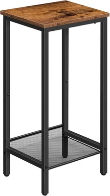 Hochwertiger Beistelltisch mit verstellbarem Mesh-Regal, Schmaler Tisch für S... - Bild 1 von 4