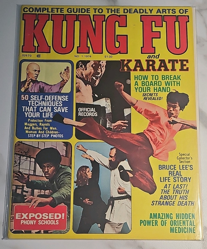 Kung Fu and Karate No. 1 1974 Illustrated Martial Arts Bruce Lee Self-Defense