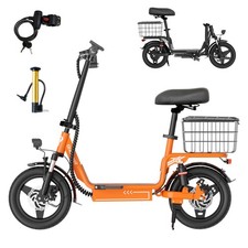 14'' Electric Scooter with Seat Adults 20MPH Foldable E Scooter Electric Moped