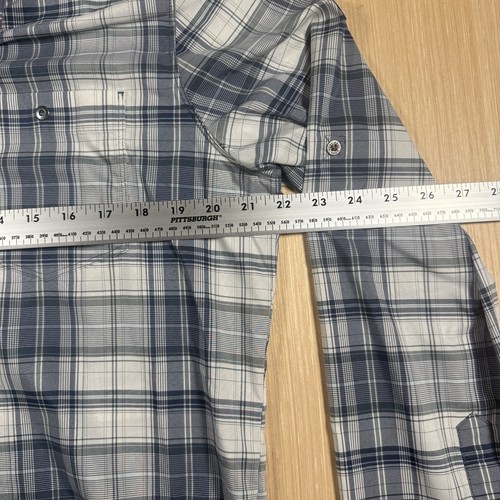 Kuhl Response Lite Long Sleeve Snap Shirt Blue Sz M 7479 Hiking Fishing Outdoor - Picture 5 of 16