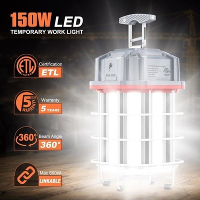 150W Linkable LED Temporary Work Light Commercial Industrial Construction Lights